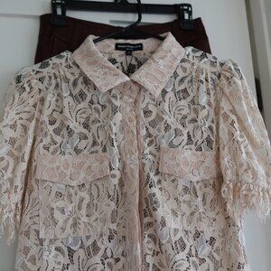 NWT Generation Love Mina Blouse in French Beige sz sM